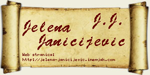 Jelena Janičijević vizit kartica